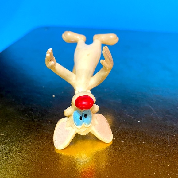 PINKY AND THE BRAIN ANIMANIACS VTG 1994 BEND-EMS PINKY FIGURE 2.5” RARE - Picture 7 of 9